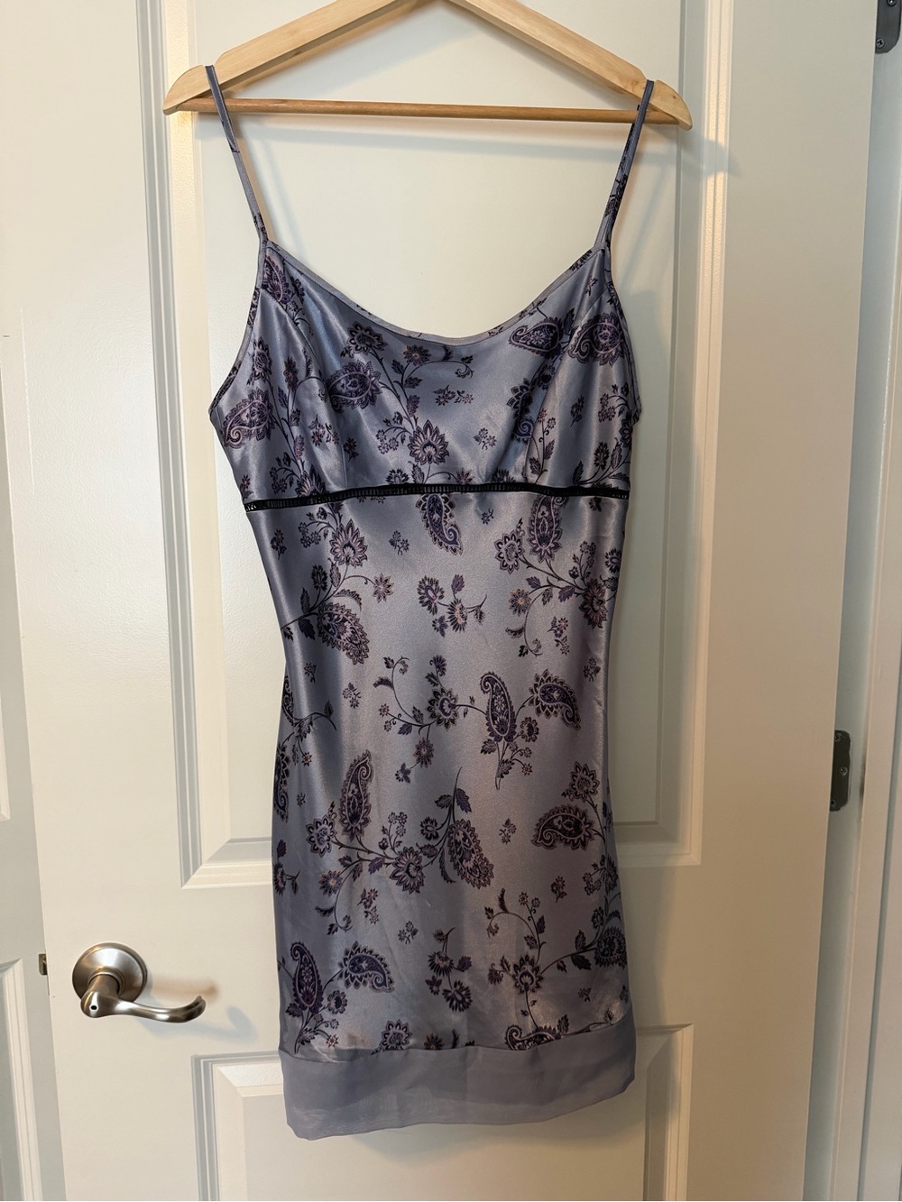 delicates purple Floral Slip dress